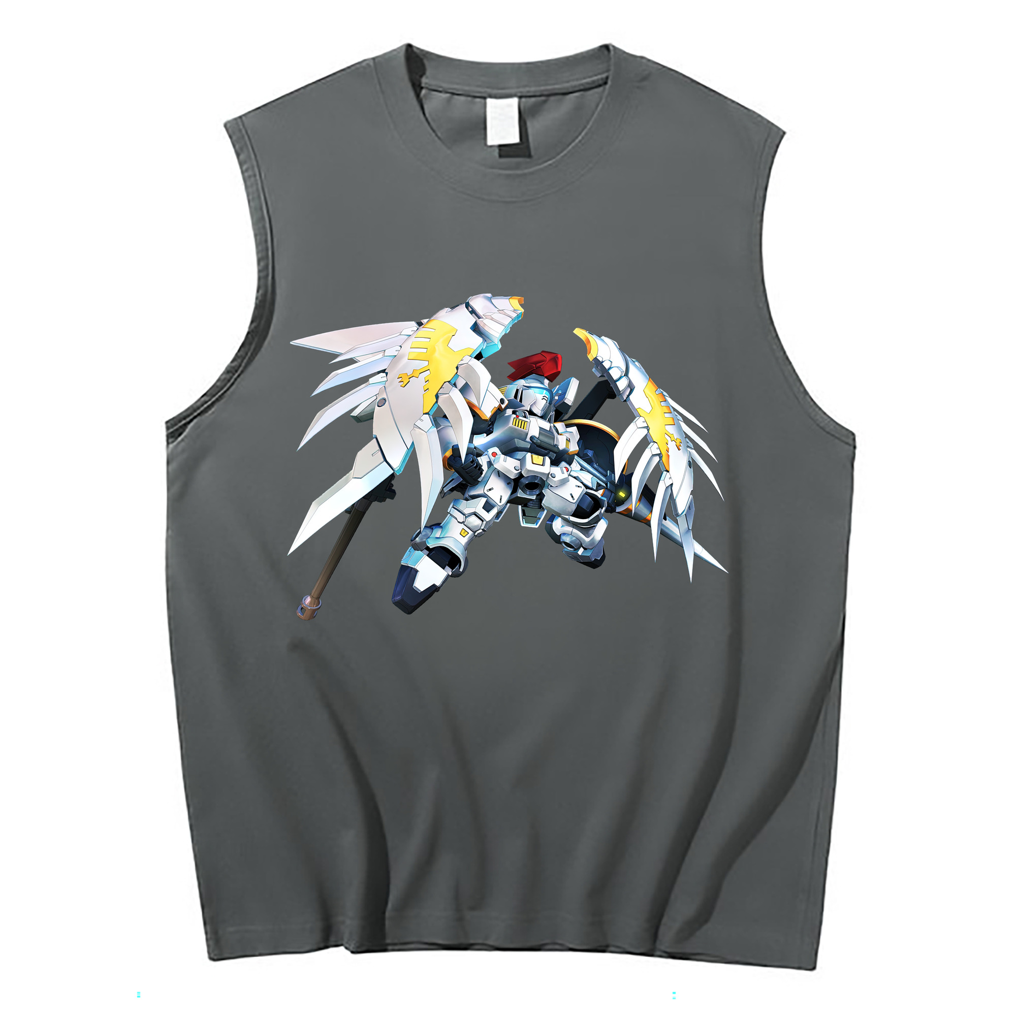 （画像用） 機動戦士ガンダム Mobile Suit Gundam コットン100％タンクトップ（フロントプリント）